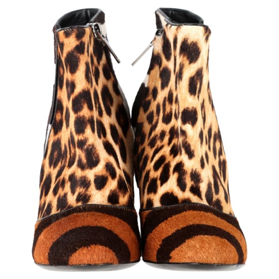 Dior Delta Animal-Print Wedge Ankle Boots in Brown Pony Hair - Image 2