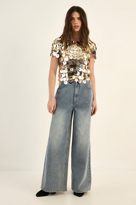 Chainmail Disc Short Sleeve Top - Image 2