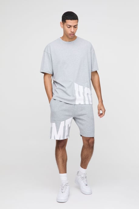 Oversized Homme T-Shirt and Short Set - Image 1