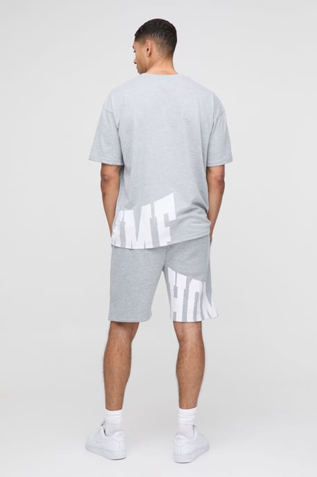 Oversized Homme T-Shirt and Short Set - Image 3