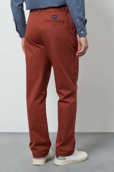 Burnt Orange Premium Chino Trousers - Image 3