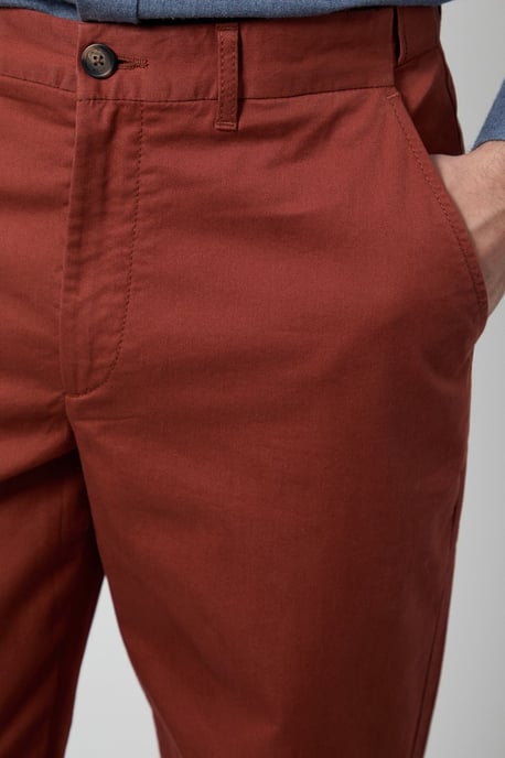 Burnt Orange Premium Chino Trousers - Image 4