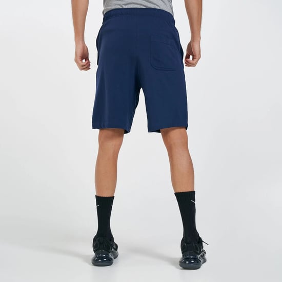 Nike Navy Sportswear Club Mens Fleece Shorts - Image 2