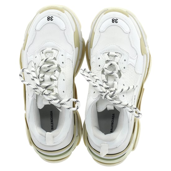 Balenciaga Triple S Sneakers in White Polyester - Image 3