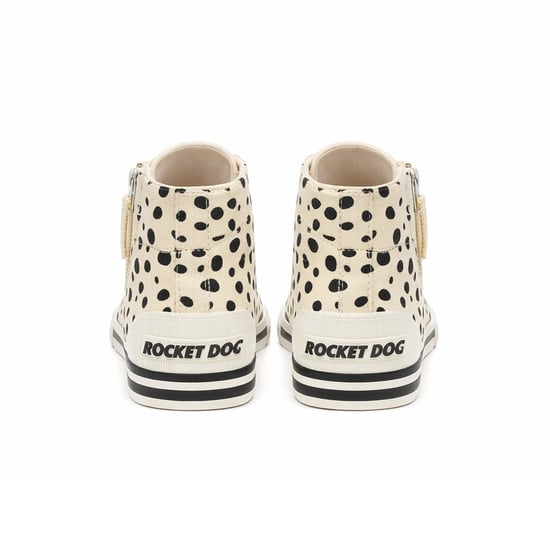 Rocket Dog Jazzin Hi Fido Womens Hi-top Trainers Off White - Image 5
