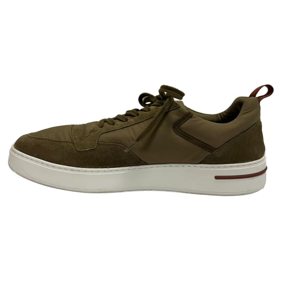 Loro Piana Newport Sneakers in Olijf Polyester - Image 4