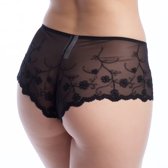 Vrouwen Geëmbroideerde Tulle Culotte Panty's met Jarretels GRACE - Image 3