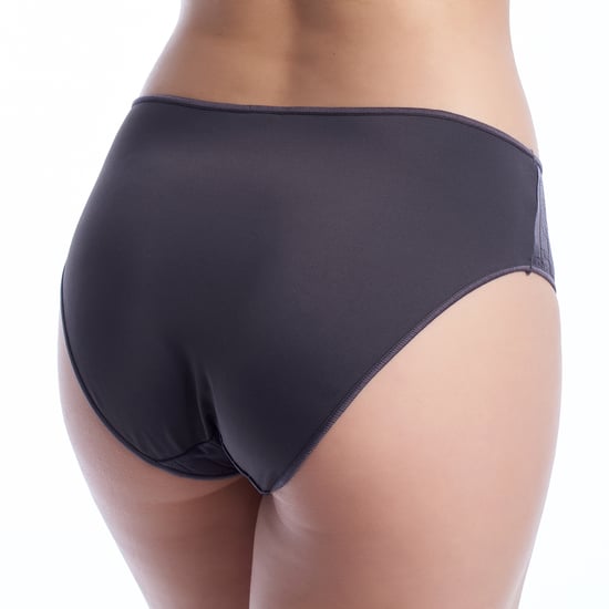 Women's Microfiber Bikini Bottoms with Elegant Striped Fabric VANESA - Image 3
