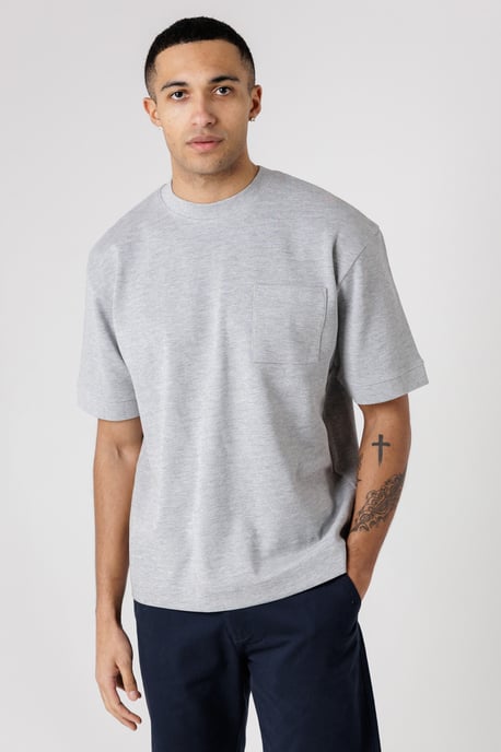 Blue Heavy Duty T-Shirt With Chest Pocket - Image 4