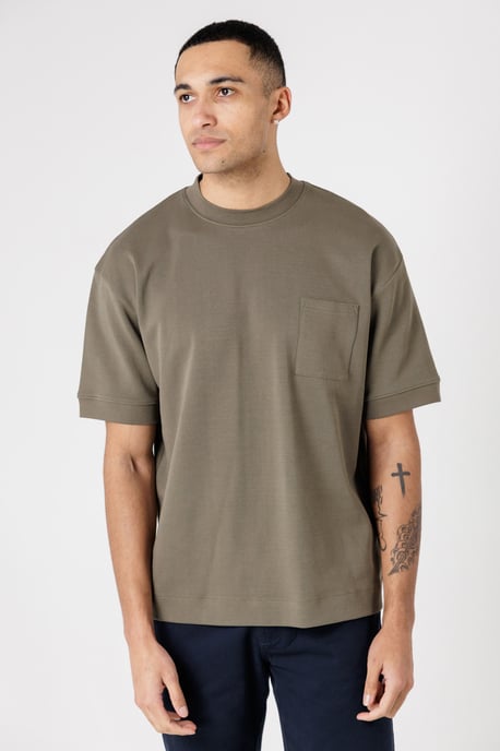 Blue Heavy Duty T-Shirt With Chest Pocket - Image 5