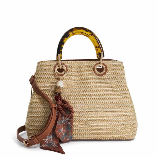 Dune Accessories Demmi - Raffia Scarf Accent Grab Bag - Image 1