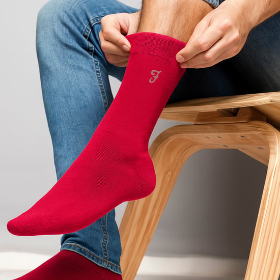5 Pack Mens Bamboo Patterned Socks - Soft Breathable Stylish Everyday Comfort - Image 3