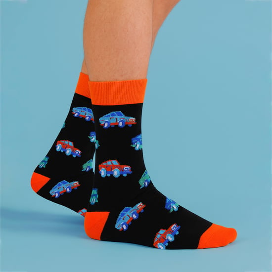 6 Pack Mens Bamboo Design Socks - Soft Breathable Everyday Patterned Fit - Image 4