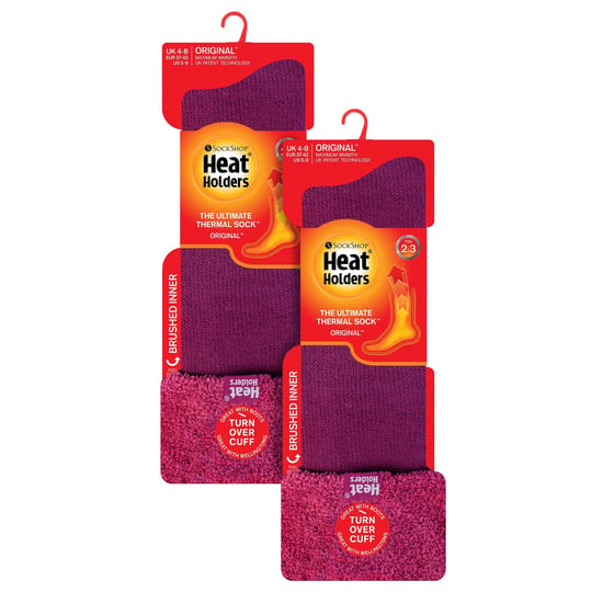 Dam 2-pack Wellington mjukt borstad innersockar - Image 2