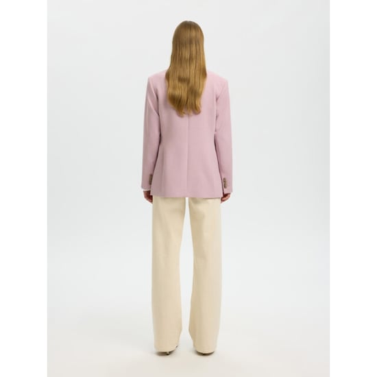Selected Femme slwrita ls classic blazer mel noos 16094203 bleached mauve - Image 4
