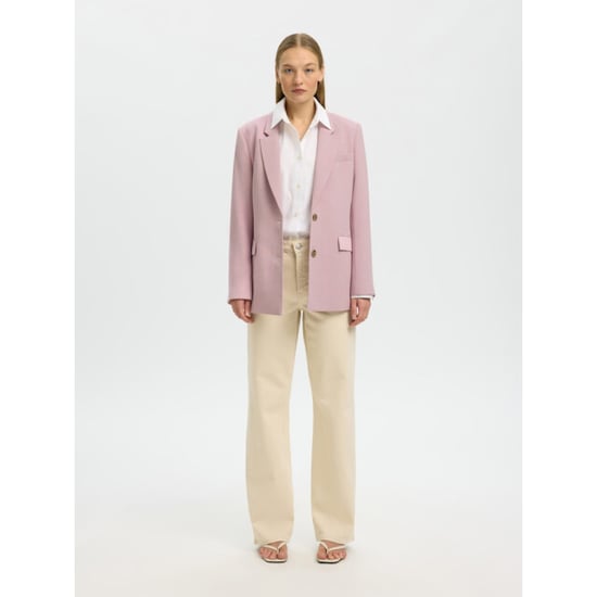 Selected Femme slwrita ls classic blazer mel noos 16094203 bleached mauve - Image 5