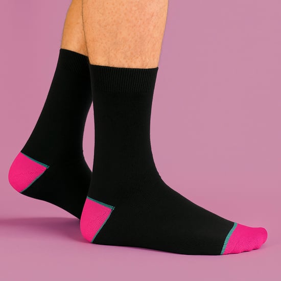 6 Pack Mens Bamboo Design Socks - Soft Breathable Everyday Patterned Fit - Image 3