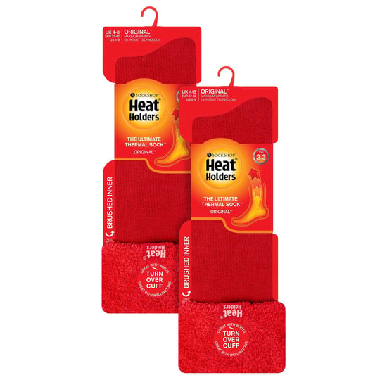 Dames 2-Pack Wellington Zachte Geborstelde Binnenlaars Sokken - Image 2