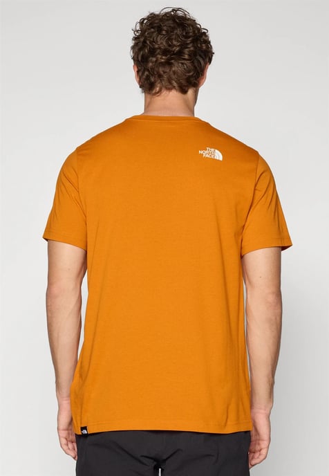 The North Face Mens SS Simple Dome T Shirt Agate Orange - Image 2