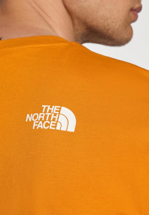 The North Face Mens SS Simple Dome T Shirt Agate Orange - Image 3