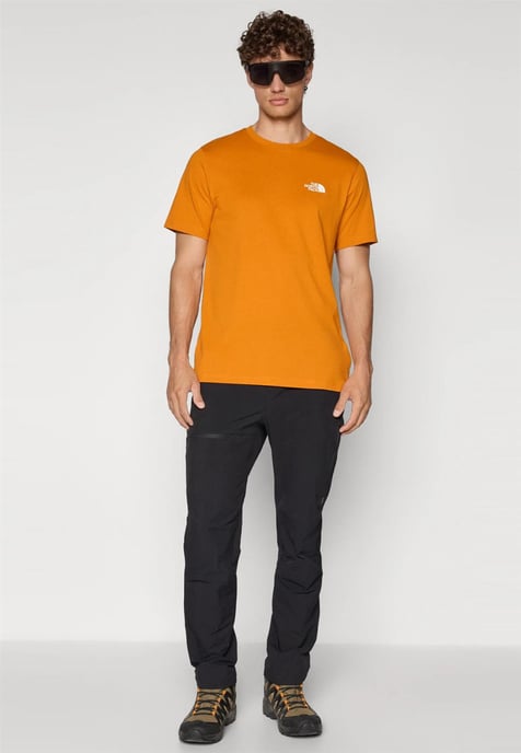 The North Face Mens SS Simple Dome T Shirt Agate Orange - Image 4