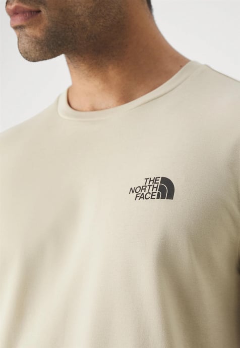 The North Face Mens SS Simple Dome T Shirt Gravel - Image 3