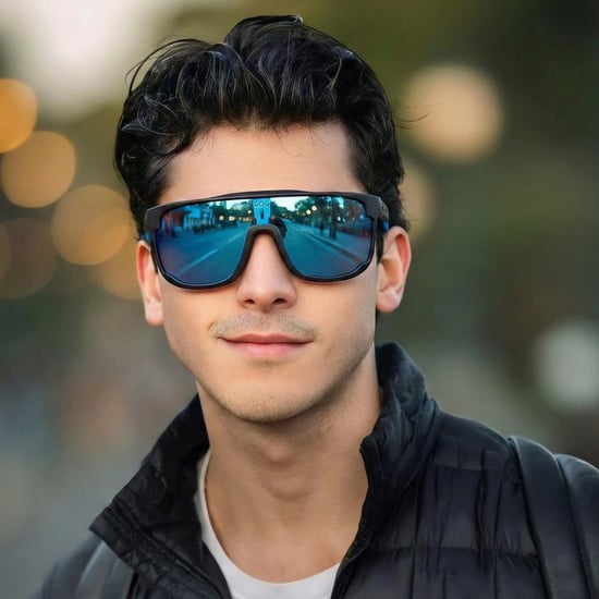 Unisex UV400 Fietszonnebril met Spiegel Krasbestendige Polycarbonaatlens - Image 5