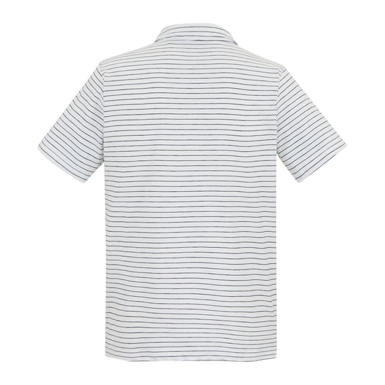 Regatta Heren Hadvo Streep Polo T-shirt (Wit/Navy) - Image 2