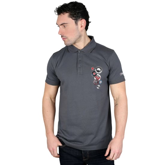 Lambretta Heren Badge Poloshirt (Iron) - Image 5