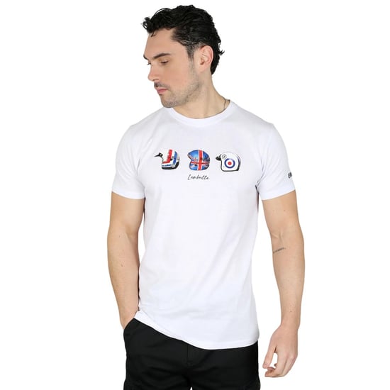 Lambretta Heren SS25 Helm T-Shirt (Wit) - Image 3