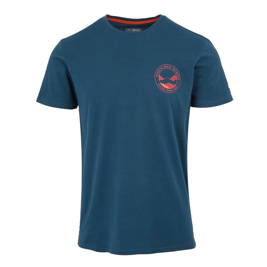 Regatta Mens Breezed V Mountain Back Print T-Shirt (Moonlight Denim) - Image 1