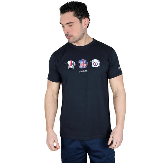 Lambretta Heren SS25 Helm T-Shirt (Marine) - Image 3