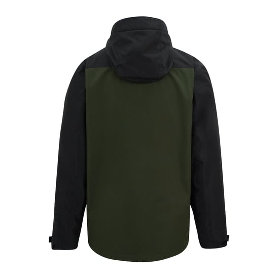 Regatta Mens Calderdale Colour Block Waterproof Jacket (Khaki Green/Black) - Image 2