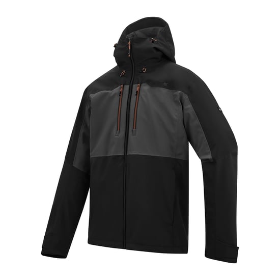 Regatta Mens Maland II Waterproof Jacket (Ash/Black) - Image 3