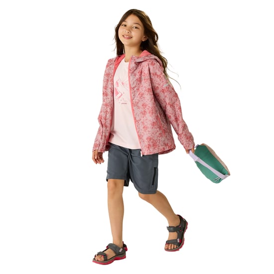 Regatta Waterdicht kinder/kinderjack Lever II Camo (Roze waas) - Image 5