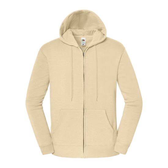 Fruit of the Loom Unisex Adult Iconic Premium Full Zip Hoodie (Woestijnzand) - Image 1