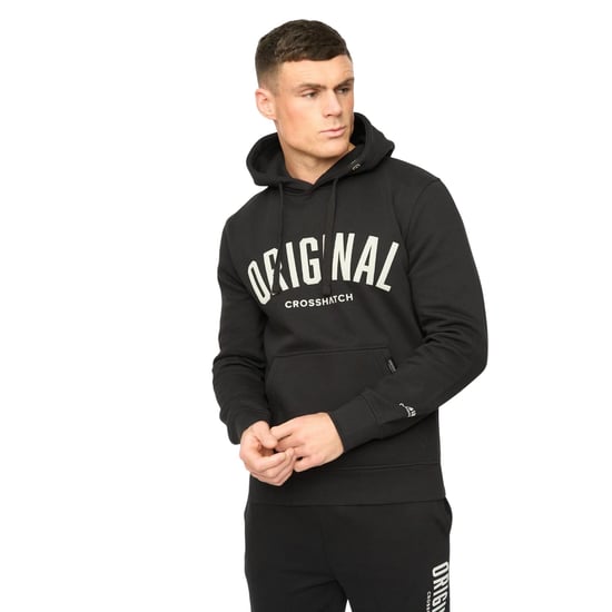 Crosshatch Heren Kensby Hoodie (Zwart) - Image 1