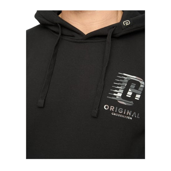 Crosshatch Mens Winchamp Hoodie (Black) - Image 3