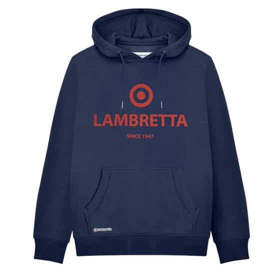 Lambretta Heren Target Logo Hoodie (Donkere marine) - Image 1