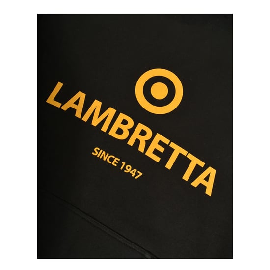 Lambretta Heren Target Logo Hoodie (Zwart) - Image 5