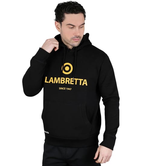 Lambretta Heren Target Logo Hoodie (Zwart) - Image 6