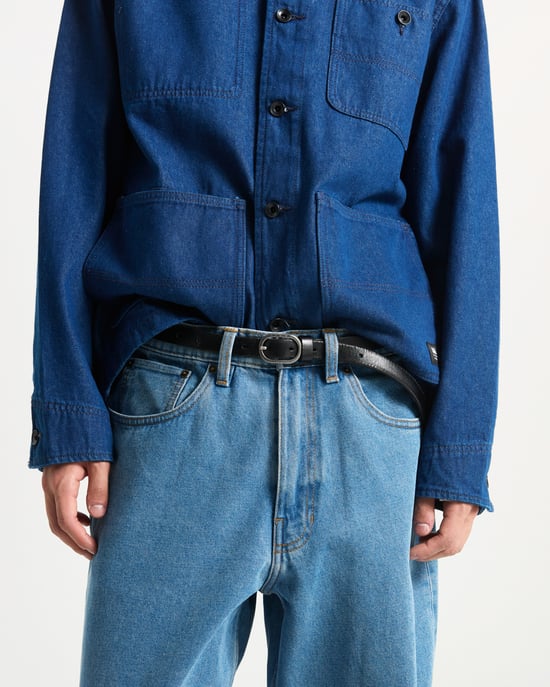 Check Leather Belt - Image 3