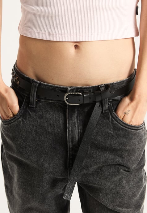 Check Leather Belt - Image 5