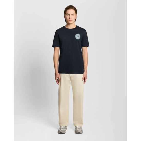 Lyle and Scott Ts2403v borders label graphic dark navy z271 t-shirt fancy - Image 2