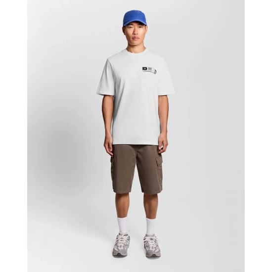 Lyle and Scott Ts2422v toothpaste graphic white black w104 t-shirt fancy - Image 4