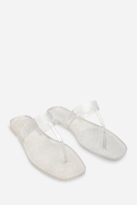 Wheres That From Womens Rosalyn Glitter Thong Flip Flop Sandals - Image 3