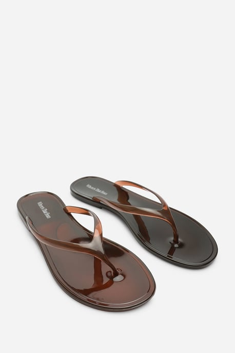 Wheres That From Womens Chandler Jelly Thong Flip Flop Sandals - Image 3