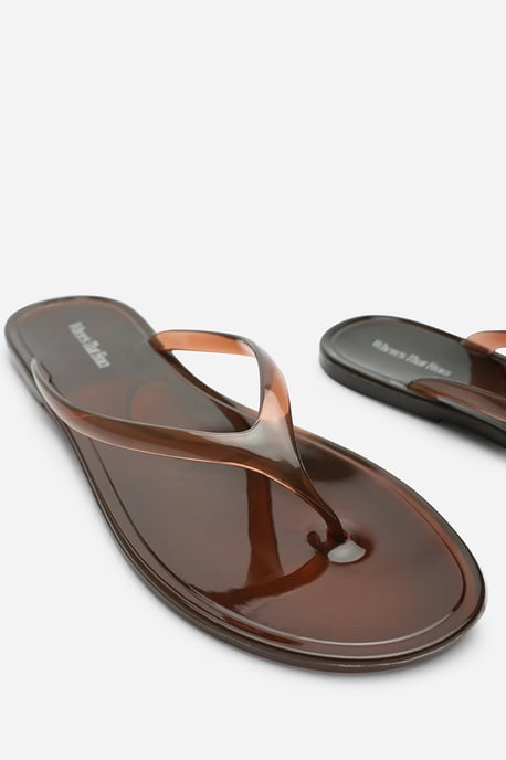Wheres That From Womens Chandler Jelly Thong Flip Flop Sandals - Image 4