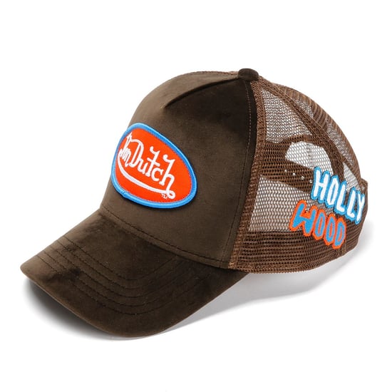 Von Dutch Velvet Trucker Brown/Red/Blue Caps - Image 2