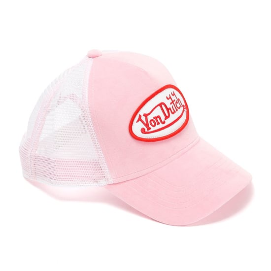 Von Dutch Velvet Trucker Pink/Red Caps - Image 3